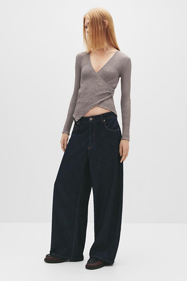 Çapraz bambula tokalı üst - 1