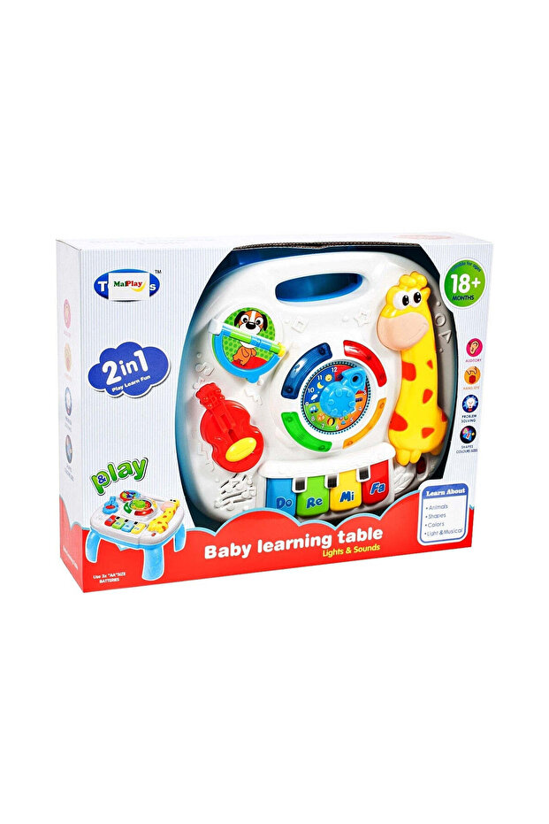 Educational Table Giraffe + Organizer, - 2