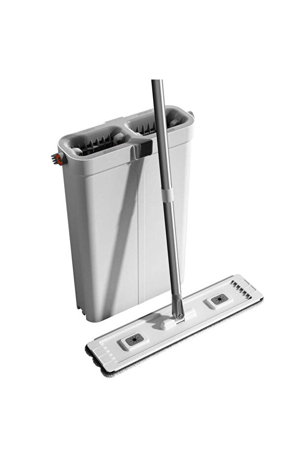 Set mop with bucket and replacement microfiber pads, 24879 - 5