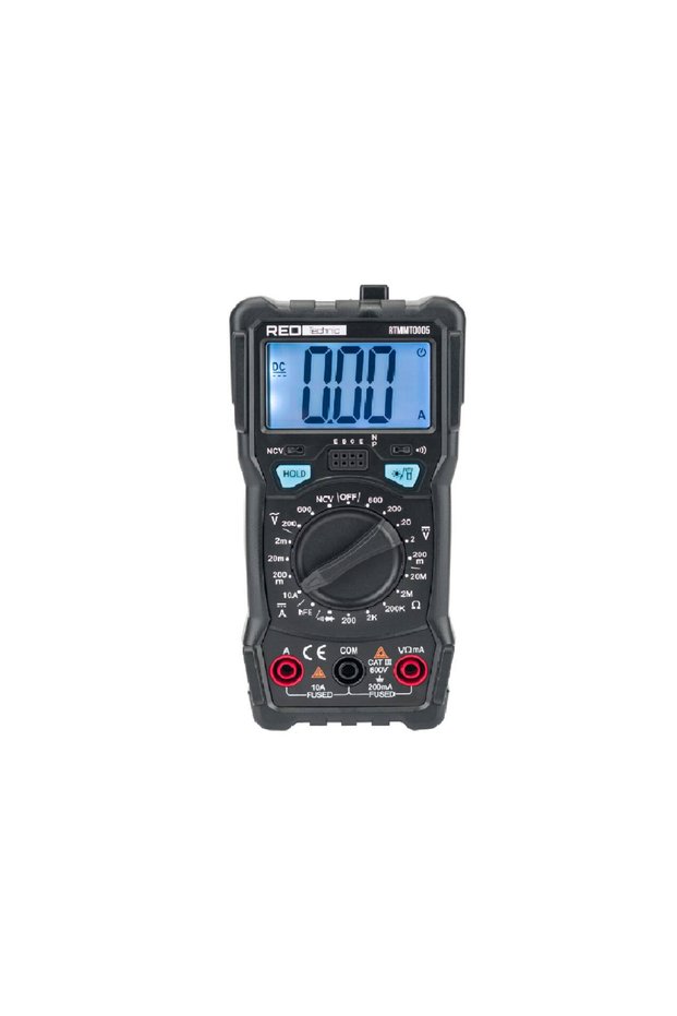 Multimetru digital, 600 V, Technic RTMMT 0005 Roșu