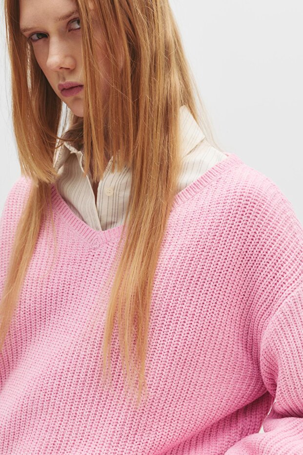 Şönil V yaka kazak - 6