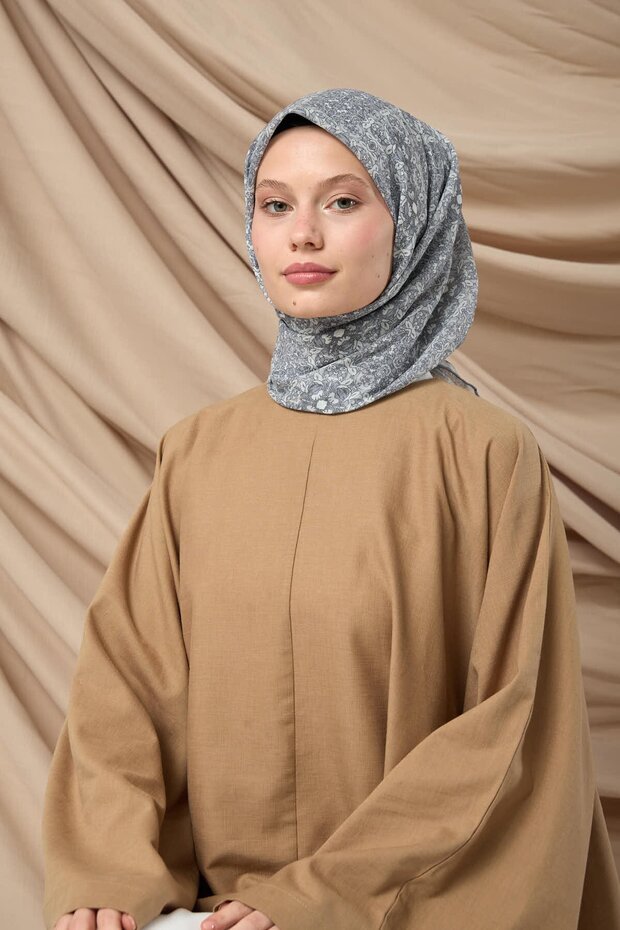 وشاح قطني ناعم بنمط فسيفساء