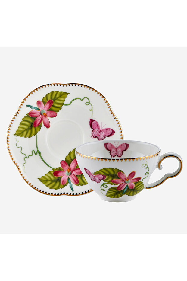 Laura Pembe Porselen Kahve Fincan Seti 80 Ml - 5