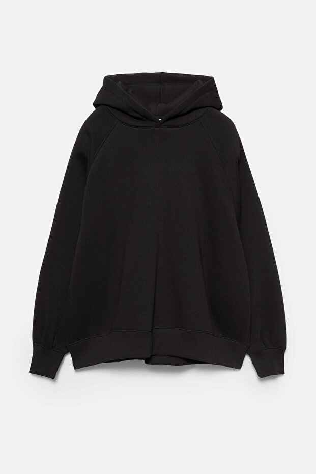 Oversize kapüşonlu sweatshirt - 4
