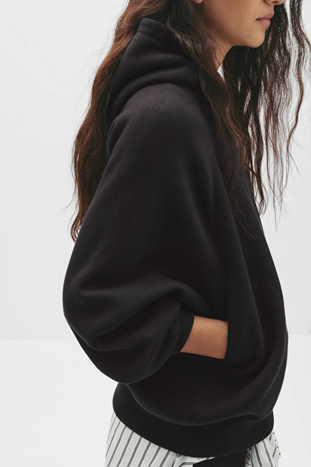 Oversize kapüşonlu sweatshirt - 3
