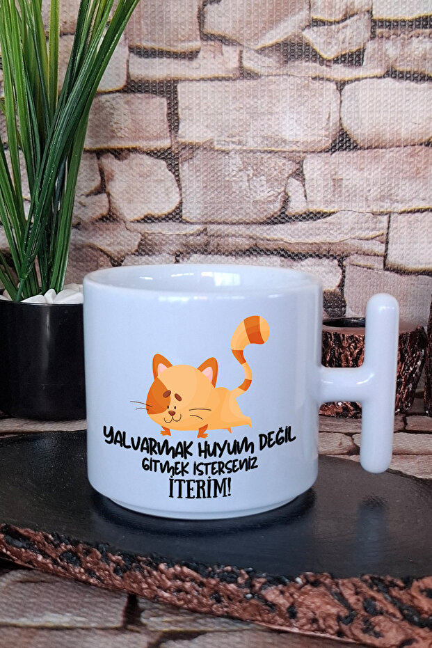 Don'T Make Promises You Can'T Keep Printed Fun Gift T-Handle Latte Cup Mug