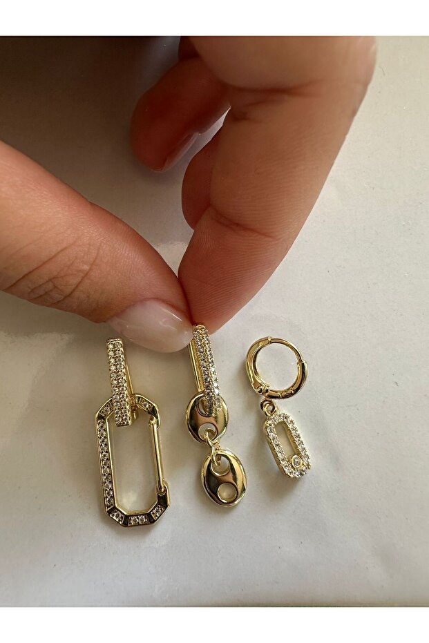 ÇENGELLİ 3LÜ SET KÜPE - 2