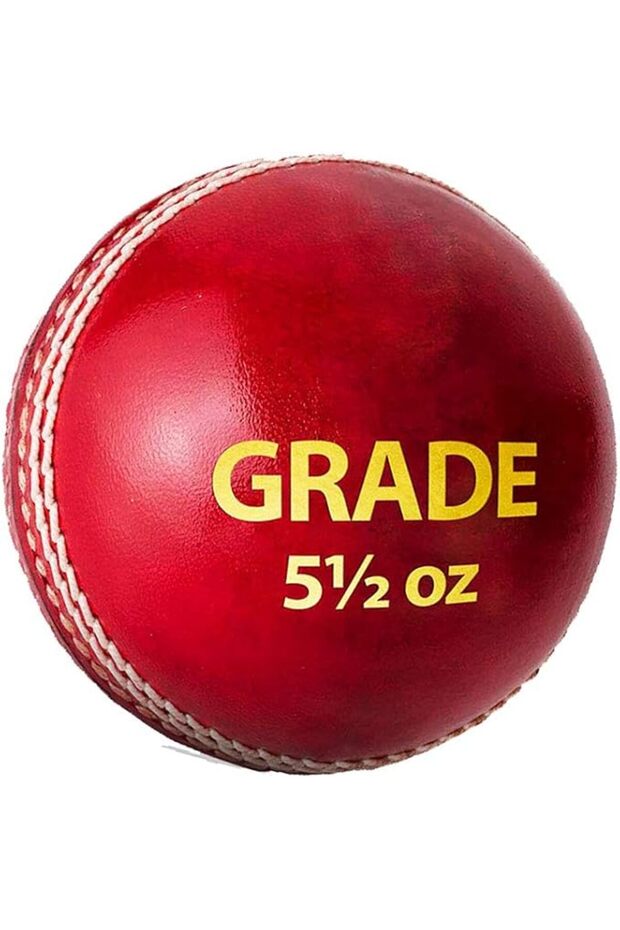 1500308 Grade Leather Cricket Ball (Red)