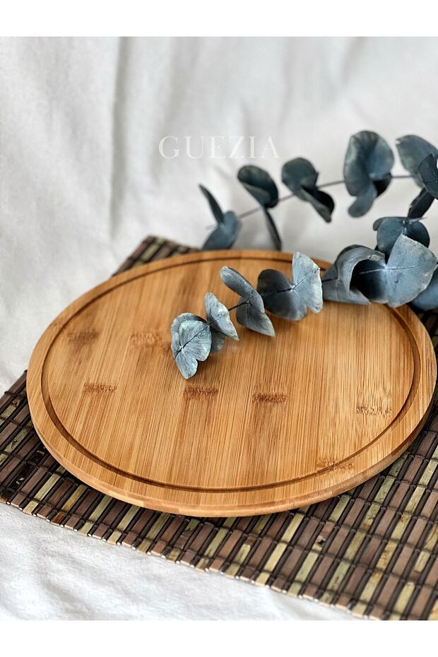 Dönen Bambu Sunumluk 28 cm - 3