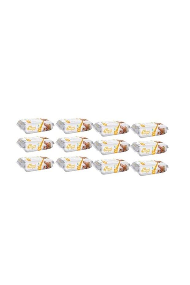 Wet Wipes Sensitive Covered 90 Pieces Set of 12