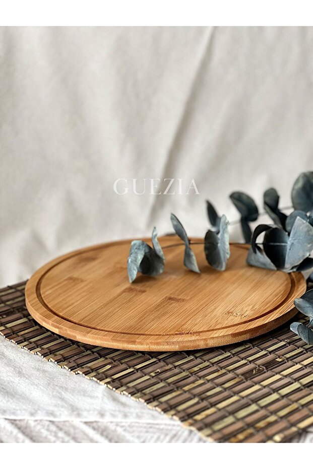 Dönen Bambu Sunumluk 28 cm - 1