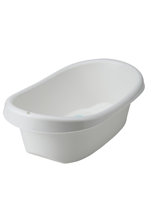 LÄTTSAM Baby bath, white/turquoise