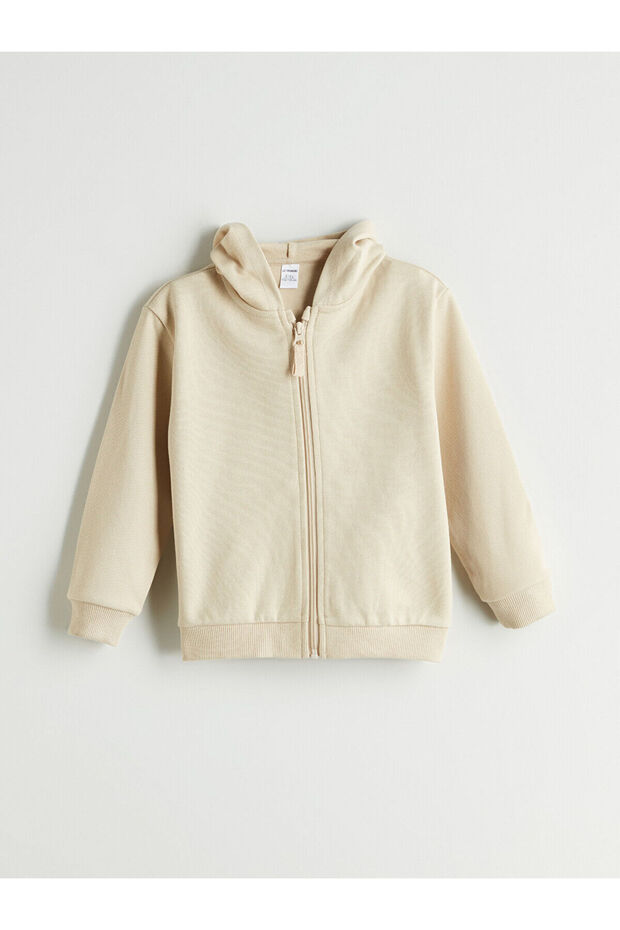 New Season Hooded Boys' Pique Cardigan