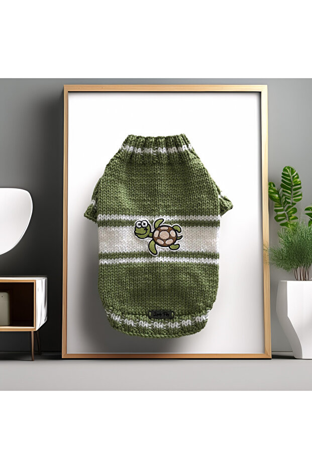 Turtle Green Sweater for Cats and Dogs