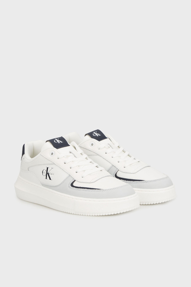 Deri Logolu Sneaker Ayakkabı YM0YM0142605Z Erkek AYAKKABI YM0YM01426 05Z - 2