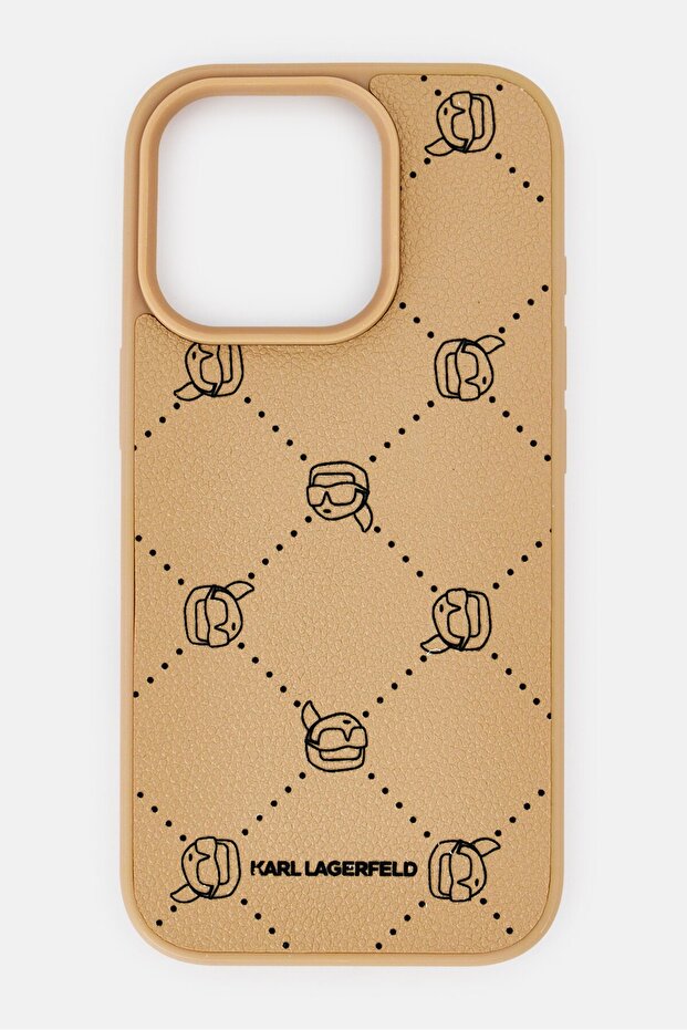 iPhone 16 Pro Brand Logo Protective Case, Dark Tan