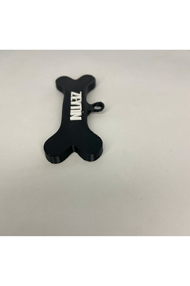 Köpek isimlik Tasmaya takılabilir Kemik Şeklinde Künye /Desenli Köpek İsimliği /İsimli Köpek Tasması - 3
