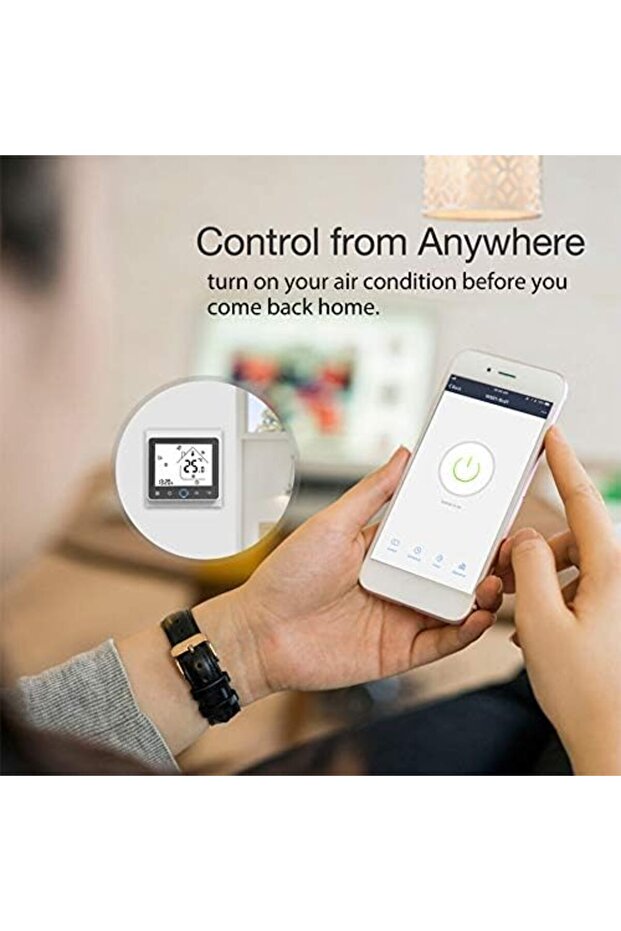 WiFi Smart Central Air Conditioner Thermostat Temperature Controller Fan Coil Unit Works with A - 4