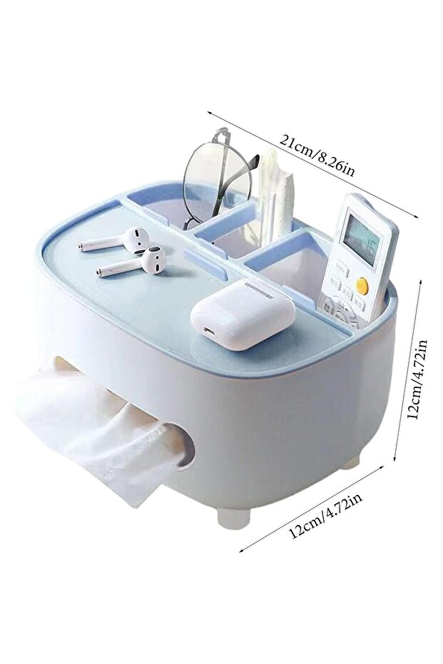 Support for Napkins, Flippy, Multifunctional Box, Minimalist Design, ABS, Personal Object Holder, De - 4