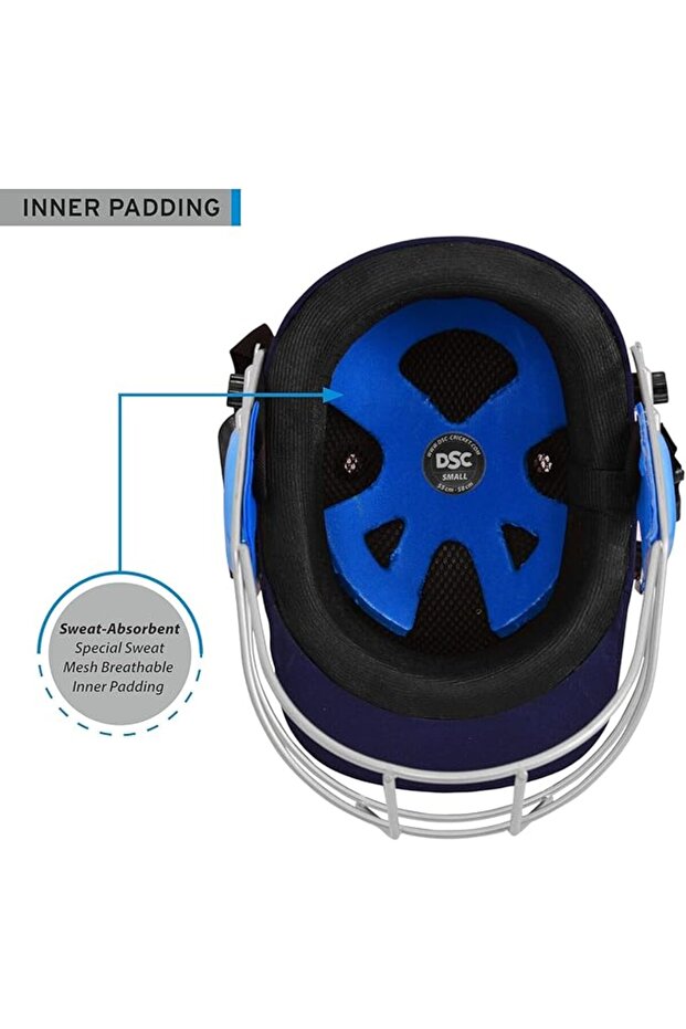 خوذة حارس الكريكيت متوسطة الحجم (بحرية) - 3