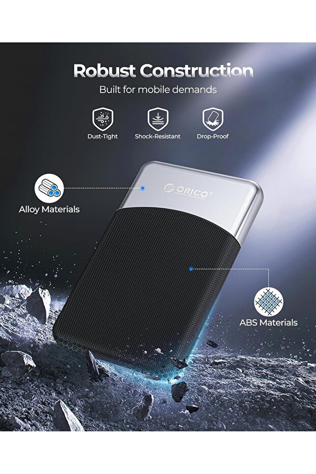 1TB External SSD with 2 in 1 USB C Cable, Portable Solid State Drive USB 3.2 Gen 1 Up to 460MB - 8
