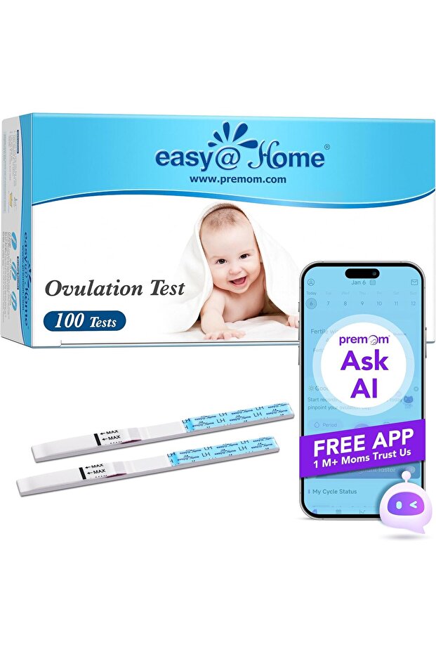 شرائط اختبار التبويض Easy@Home (عبوة من 100 قطعة) - عبوة اقتصادية