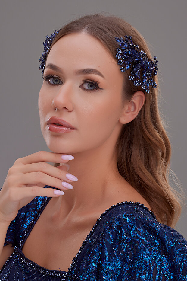 Pia Crystal Stone Women's Hair Accessory Bridal and Engagement Crown