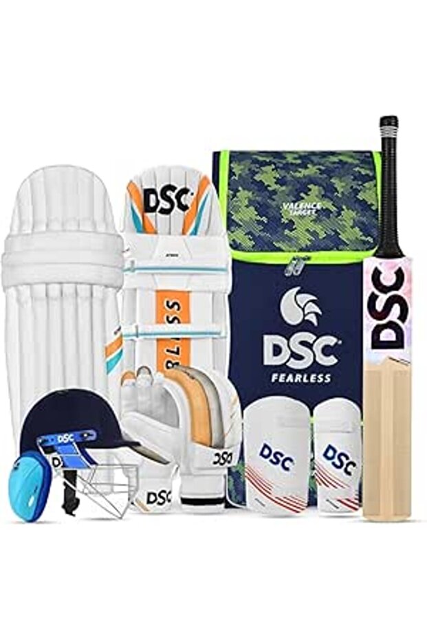 Premium Complete Kit with Helmet Cricket Kit Size 4
