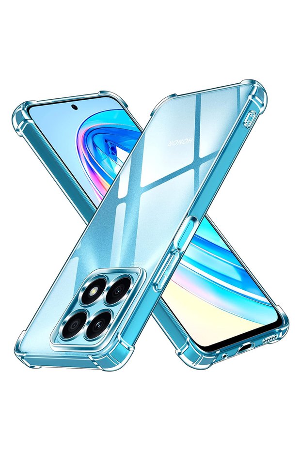 Husa Honor X8a Shockproof Clear Silicone, transparenta