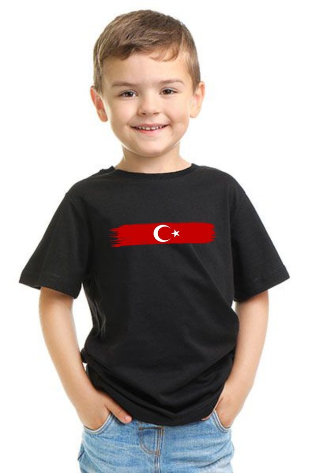 Turkey Flag Football Nostalgia National Team Moon Star Printed T-Shirt