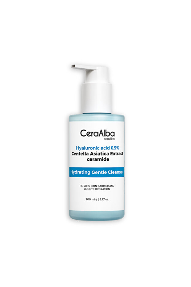 Ceraalba Hyaluronic Acid & Cica Extract Cleansing Face Wash Gel 200ml