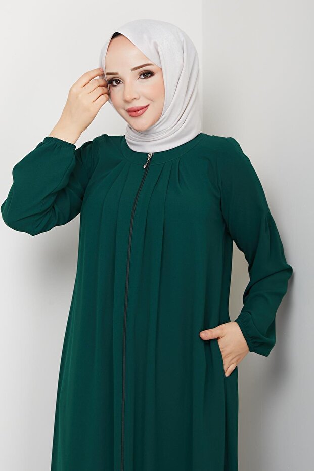 Casual Hajj and Umrah Trip Pleated Halter Neck Ferace