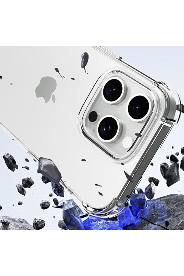 Husa iPhone 16 Pro Max Shockproof Clear Silicone, transparenta - 7