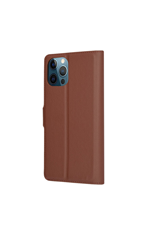 Husa iPhone 12 Pro Max Leather Folio, maro - 5