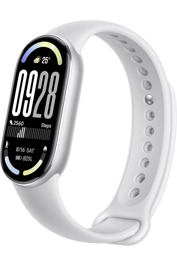Smart Band 10 Glacier Silver | 1.72'' AMOLED Narrow-edge Quadrilateral Display | Professional