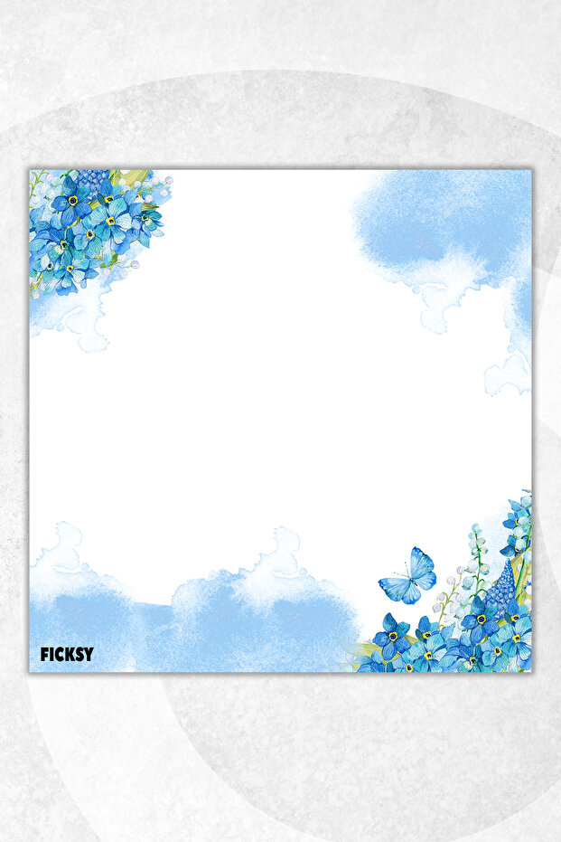 Flower Memo Pad - 9*9 cm Size - 50 Sheets - Notepad - Memopad - Note Paper - to Do List - Notebook - 1
