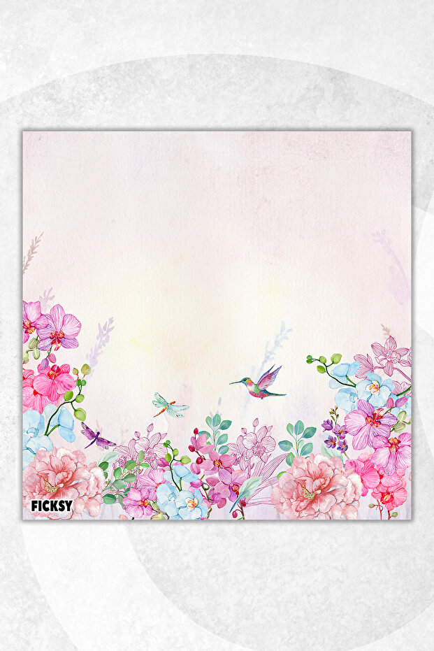 Flower Memo Pad - 9*9 cm Size - 50 Sheets - Notepad - Memopad - Note Paper - to Do List - Notebook - 1