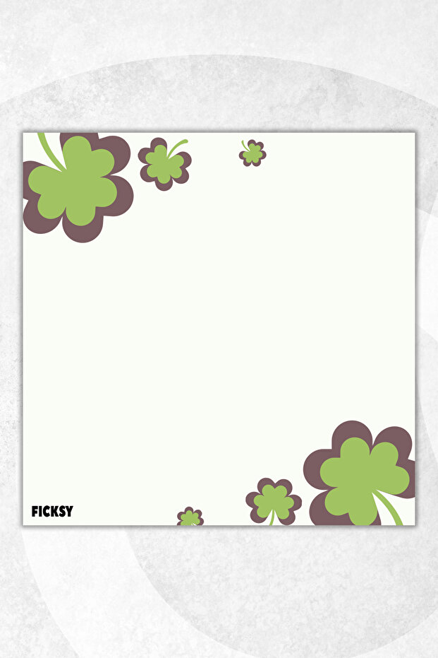 Flower Memo Pad - 9*9 cm Size - 50 Sheets - Notepad - Memopad - Note Paper - to Do List - Notebook - 1