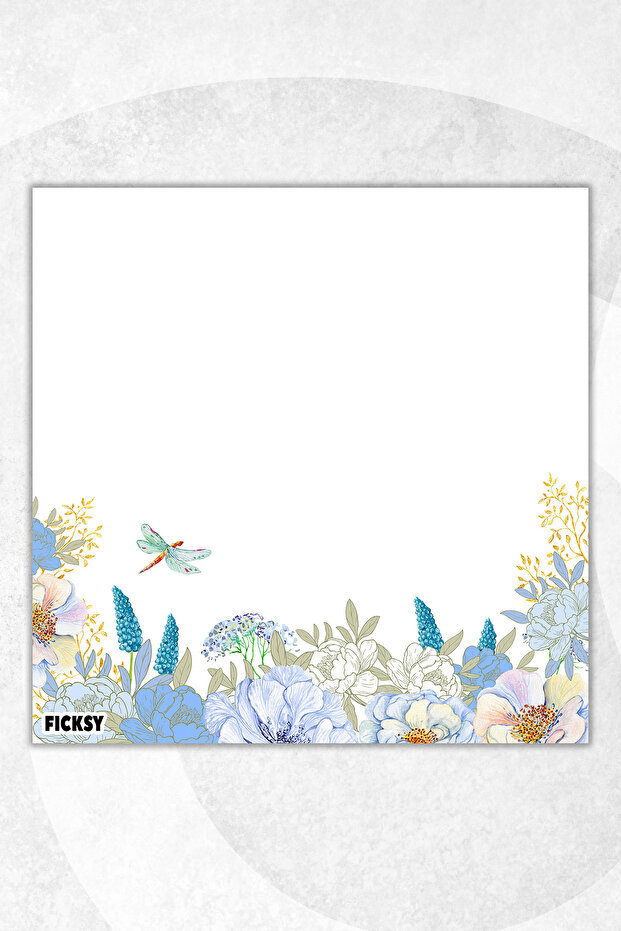 Flower Memo Pad - 9*9 cm Size - 50 Sheets - Notepad - Memopad - Note Paper - to Do List - Notebook - 1