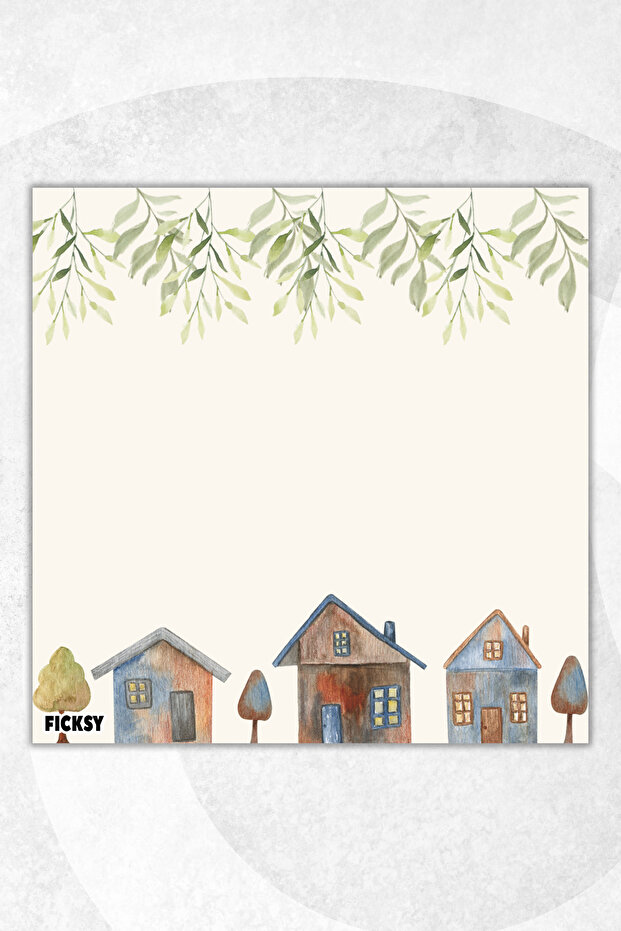 Flower Memo Pad - 9*9 cm Size - 50 Sheets - Notepad - Memopad - Note Paper - to Do List - Notebook - 1