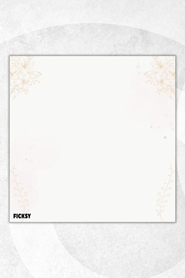 Flower Memo Pad - 9*9 cm Size - 50 Sheets - Notepad - Memopad - Note Paper - to Do List - Notebook - 1