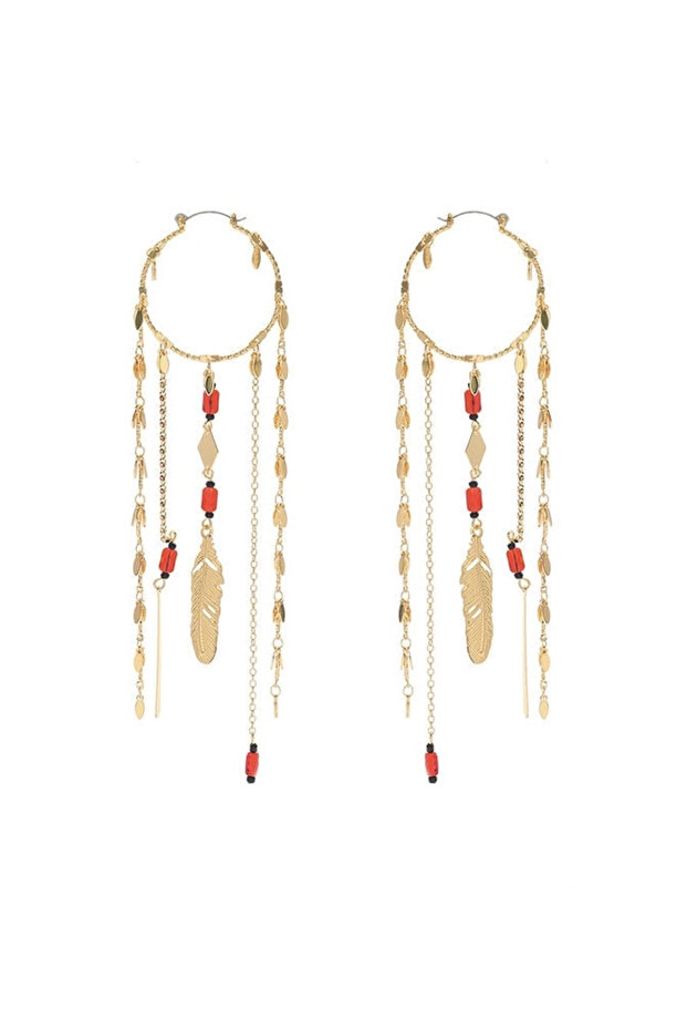 Dangle Leaf Earrings - 1