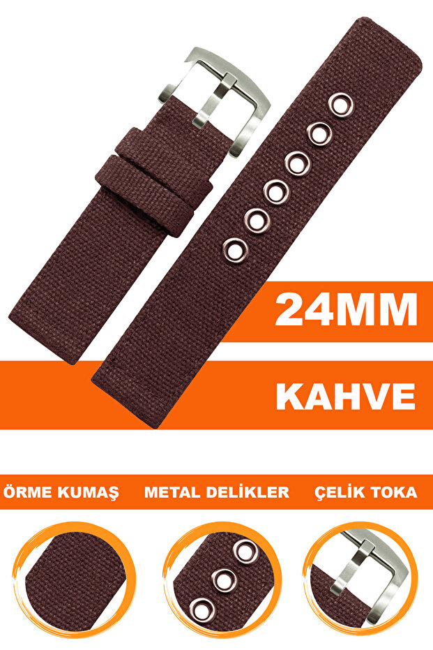24mm Watch Compatible Nato Textile Fabric Watch Band Strap F2824Mm