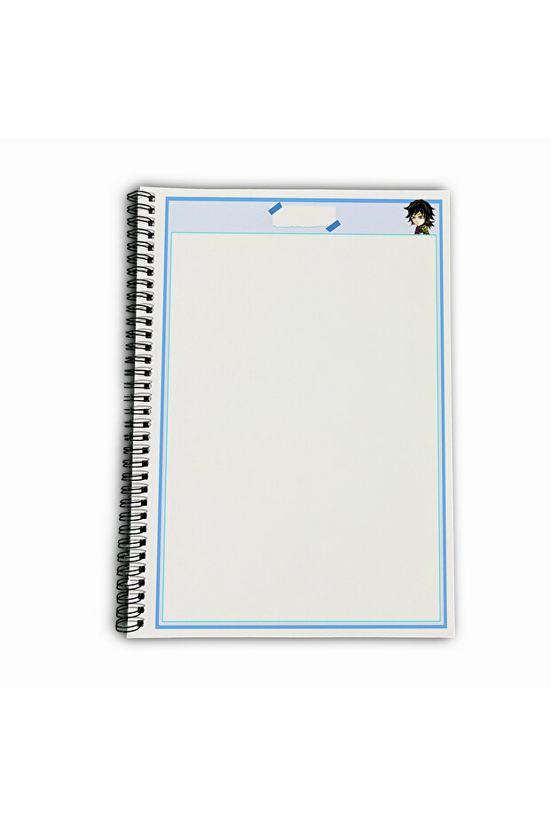 Demon Slayer Giyu Unlined A4 School Notebook 72 Sheets Model 3 - 5