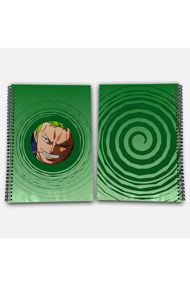 One Piece Zoro Checkered A4 School Notebook 72 Sheets Model 3 - Straw Hat Series - 1