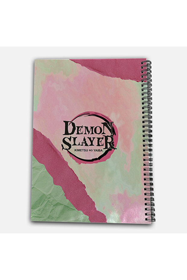Demon Slayer Mitsuri Striped A4 School Notebook 72 Sheets Model 1 - 3