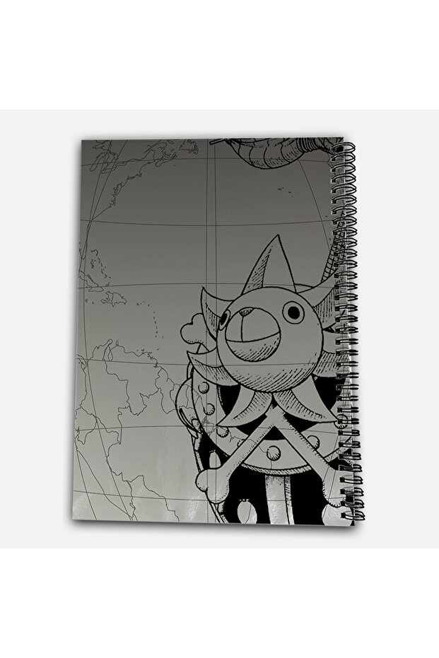 One Piece Brook Checkered A4 School Notebook 72 Sheets Model 2 - Straw Hat Series - 3