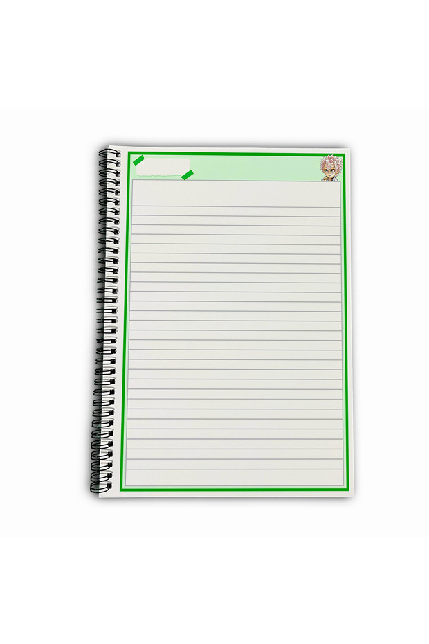 Demon Slayer Sanemi Striped A4 School Notebook 72 Sheets Model 1 - 5