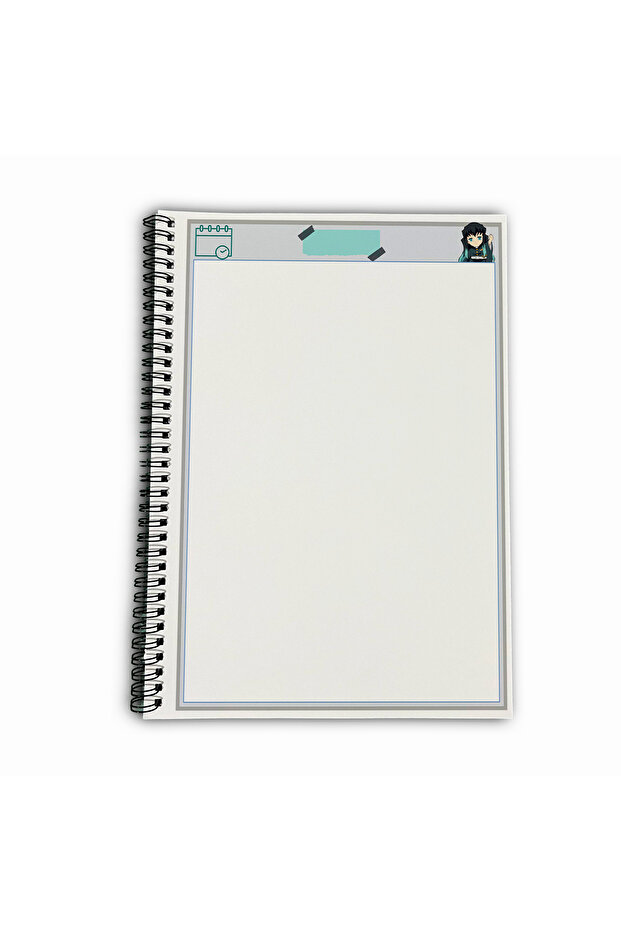 Demon Slayer Muichiro Unlined A4 School Notebook 72 Sheets Model 1 - 5
