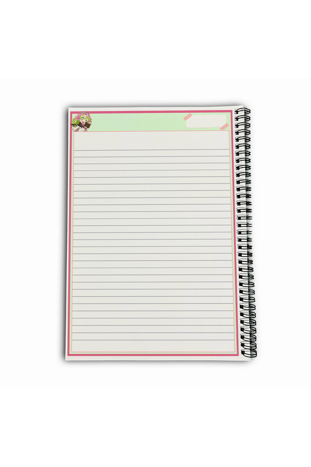 Demon Slayer Mitsuri Striped A4 School Notebook 72 Sheets Model 1 - 6